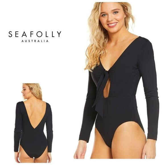 New. SEAFOLLY rashguard. US Size 4. MSRP $149 - Picture 1 of 11